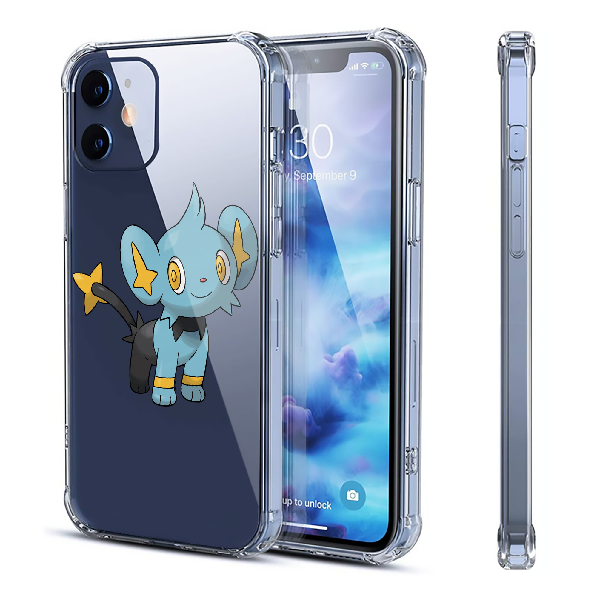（画像用） ポケットモンスター Pokémon 【iPhone 12シリーズ対応】透明スマホケース（クリアソフトケース）